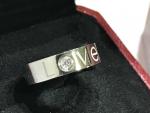 CARTIER LOVE Ring Gr.54 750/000 WEISSGOLD mit Brillant / Diamant + original Box